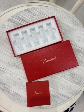 Baccarat Crystal Swing Chopstick Stand Set of 5